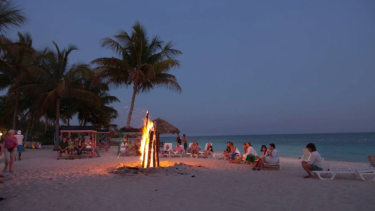Bonfire on the Taino Beach